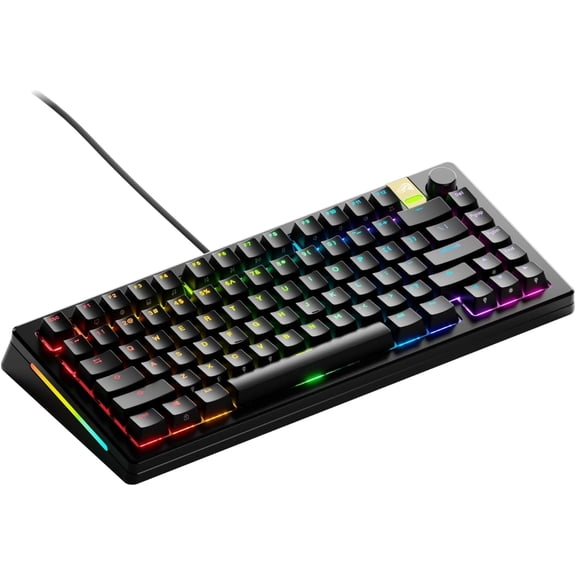GLORIOUS Gaming GMMK 3 PRO HE Rapid Trigger Keyboard: 75% TKL, Hall Effect, Aluminum Body, 8K Polling Rate, Hotswap MX & Magnetic Switches, Gasket System, US QWERTY Layout (Black)