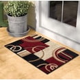 thumbnail image 1 of GLORY RUGS Area Rug 2x3 Door Mat Dark Red Geometric Soft Floor Carpet with Premium Fluffy Texture for Indoor Living Dining Room and Bedroom Area, 1 of 6