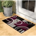 thumbnail image 1 of GLORY RUGS Area Rug 2x3 Door Mat Purple Geometric Soft Floor Carpet with Premium Fluffy Texture for Indoor Living Dining Room and Bedroom Area, 1 of 6