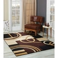 thumbnail image 1 of GLORY RUGS Area Rug Modern 5x7 Brown Soft Hand Carved Contemporary Floor Carpet with Premium Fluffy Texture for Indoor Living Dining Room and Bedroom Area, 1 of 6