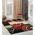 thumbnail image 1 of GLORY RUGS Area Rug Modern 8x10 Dark Red Soft Hand Carved Contemporary Floor Carpet with Premium Fluffy Texture for Indoor Living Dining Room and Bedroom Area, 1 of 5