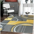 thumbnail image 1 of GLORY RUGS Area Rug Modern Soft Hand Carved Contemporary Floor Carpet with Premium Fluffy Texture for Indoor Living Dining Room and Bedroom Area (8x10, Yellow), 1 of 6