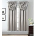thumbnail image 1 of GLORY RUGS Window Panel with Attached Valance Curtain Bedroom Living Room Dining 42"X84" Grey, 1 of 1