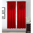 thumbnail image 1 of GLORY RUGS Window Panel with Attached Valance Curtain Bedroom Living Room Dining 42"X84" Red, 1 of 5