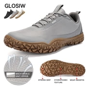 GLOSIW men Sneakers,Wide Toe Box Shoes men Zero Drop Barefoot Shoe Men Trail Running Shoe Non-Slip Lightweight Walking Hiking Shoes Cross-training