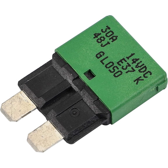 GLOSO E37 30A Low Profile ATC/ATO Circuit Breaker, Auto Reset (T1), (30A - 1 Pack)