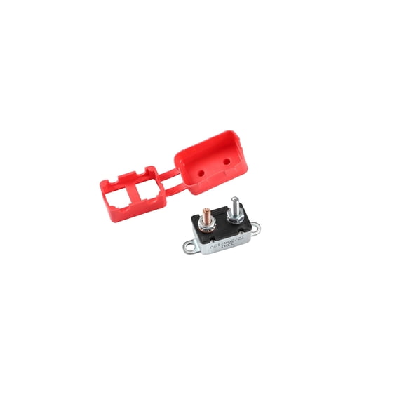 GLOSO E523 Stud Bolt Type Circuit Breaker, Modified Reset (T2), Lengthwise Mounting Bracket, Metal, (50 Amp - Single pack)