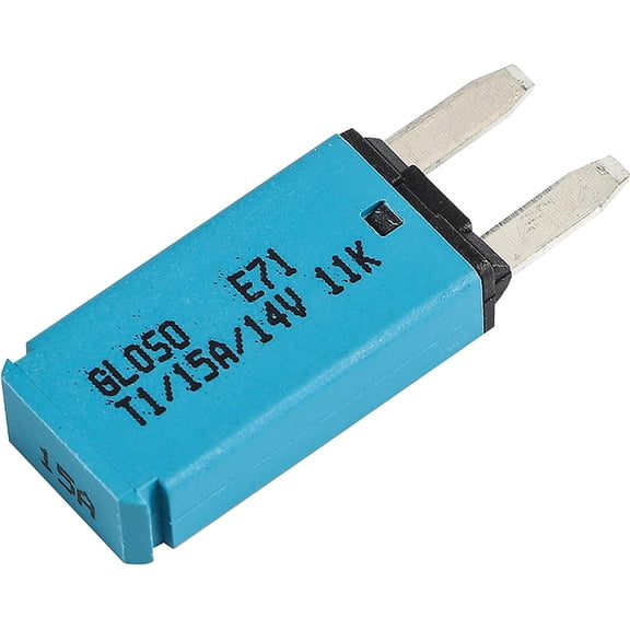 GLOSO E71 Mini ATM 15Amp Circuit Breakers Auto Reset (T1) - 1 Pack (15A)