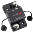 thumbnail image 1 of GLOSO E91L Hi-Amp Thermal Circuit Breaker w/ LED indicator, Extended Surface Mount, Auto Reset (T1), 3/8" Diagonal Studs, 200 Amps, 1 of 12