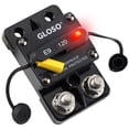 thumbnail image 1 of GLOSO E9CL Hi-Amp Thermal Circuit Breaker w/ LED indicator, Surface Mount, Manual Reset (T3), 5/16" Side-by-side Studs, 120 Amps, 1 of 12