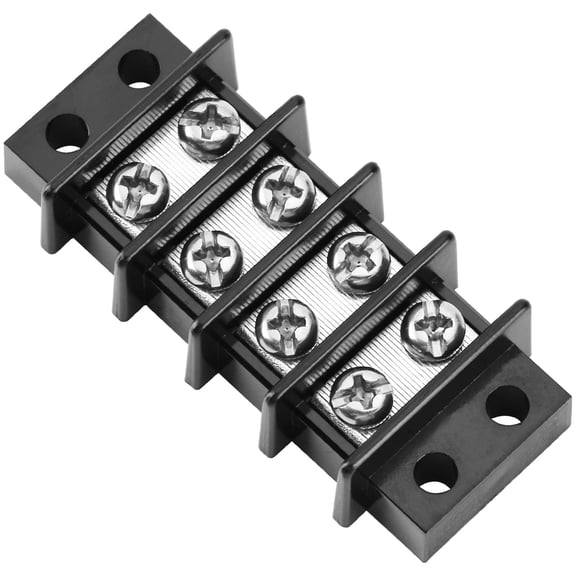 GLOSO Terminal Block TBC, Marine-grade, Double Row Stainless: 4 poles, small