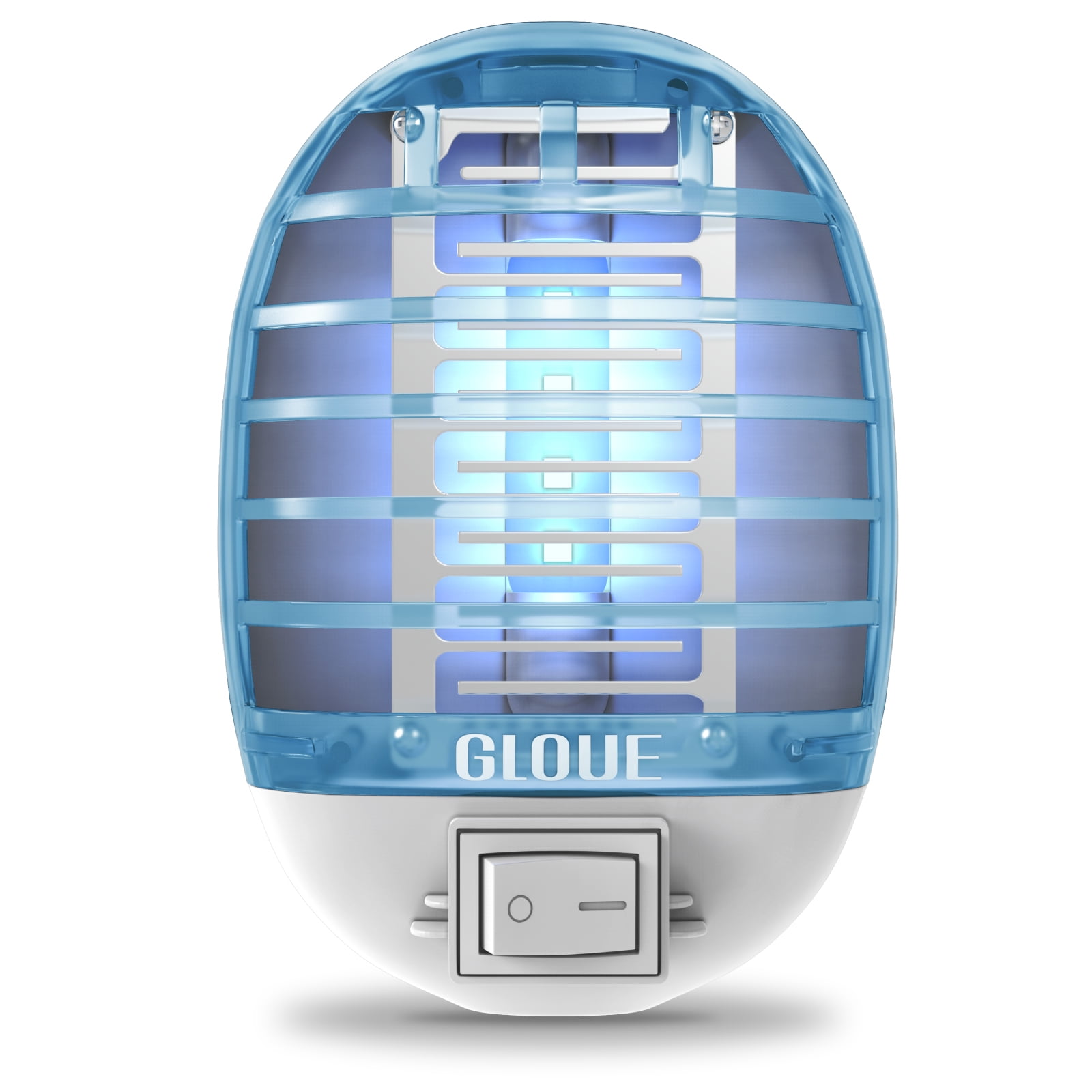GLOUE Bug Zapper, Mosquito Killer Electronic Insect Killer Fly Trap Indoor, Electric Mosquito Zapper with Blue Lights for Home, Kitchen, Bedroom, Baby Room, Office