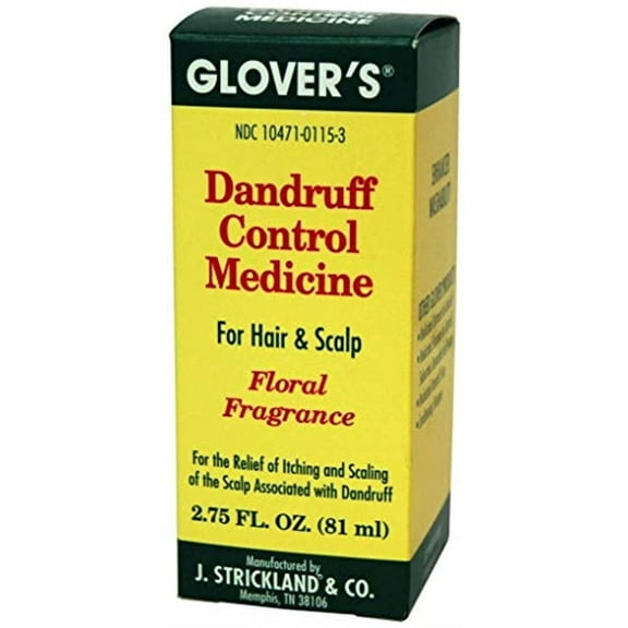 GLOVER'S Dandruff Control Medicine Floral Scalp Solution 2.75 oz