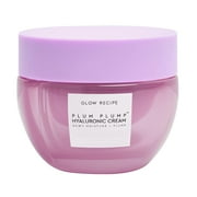 Glow Recipe Plum Plump Hyaluronic Acid Face Cream - Whipped Gel Cream Moisturizer for Dry Skin - Visibly Firms, Balances Complexion & Plumps Skin with Polyglutamic Acid - Vegan Skincare (50ml)