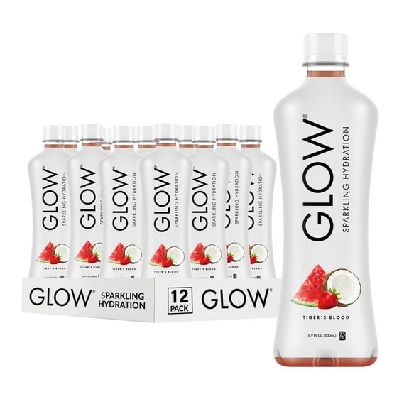 GLOW SPARKLING HYDRATION - TIGER'S BLOOD - 16.9oz PET - 12 PACK