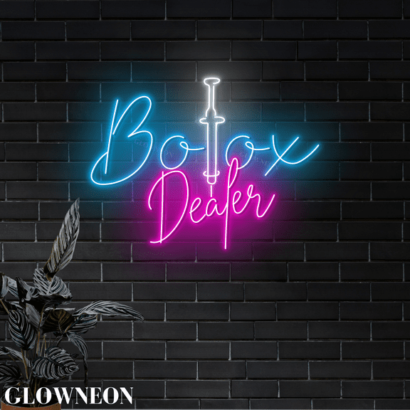 GLOWNEON Botox Neon Sign, LED Light Wall Decor for Aesthetic Clinics or Beauty Spa Decor
