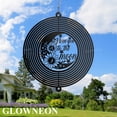 thumbnail image 1 of GLOWNEON Personalized Alphabet Couple Wind Spinner, Moon and Flower Metal Wind Spinner Art Decor, 1 of 5
