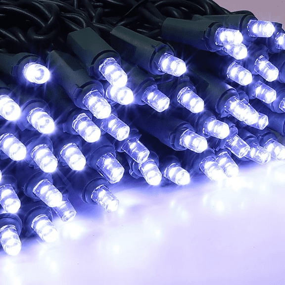 100-Count White LED String Lights - 21.6FT Mini Lights for Indoor Home, Holiday, Party, Wedding & Celebration Decor
