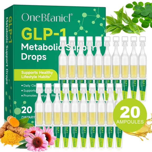 GLP-1 Supplement, Metabolic Support, Promotes Energy, Once Ampoule Design, 20 Ampoules
