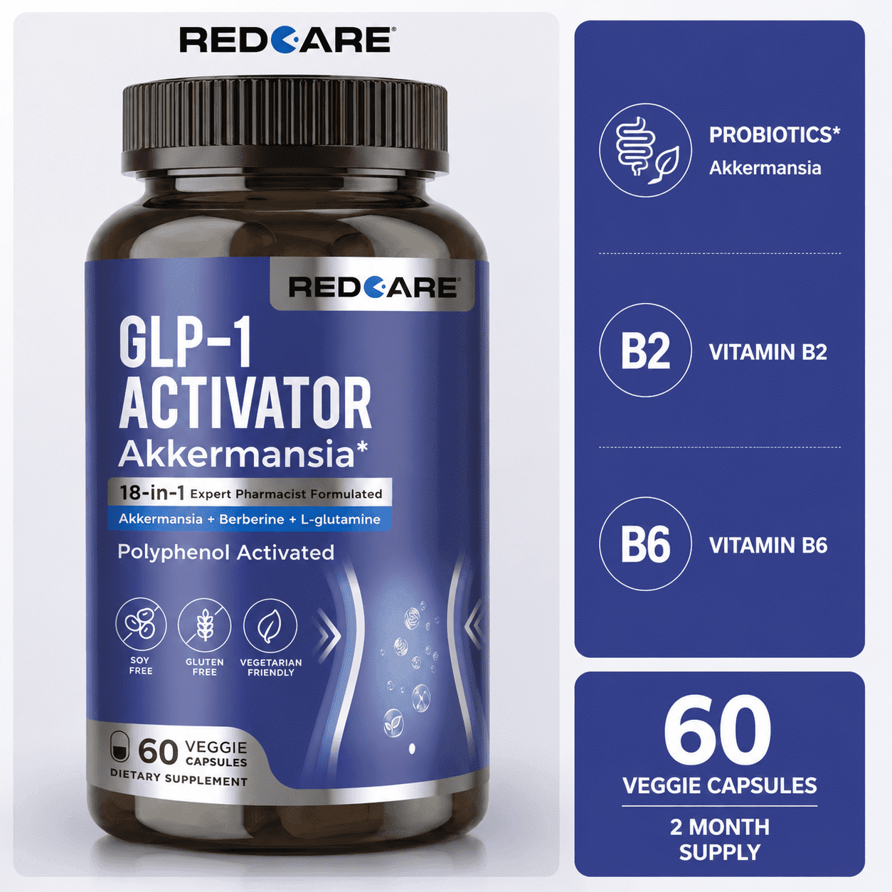 glp-1 activator probiotics Probiotic, 30 Capsules others did not notice significant changes in appetite or energy levels GLP-1 Support Multi + Probiotic