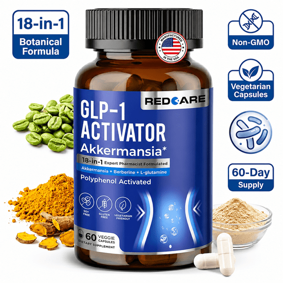 GLP-1 Support Botanical Supplement, 18 Ingredient Appetite Support Capsules, Fiber Blend with Inulin, Garcinia Cambogia Green Coffee Extract Chromium, 60 Day Vegetarian Formula