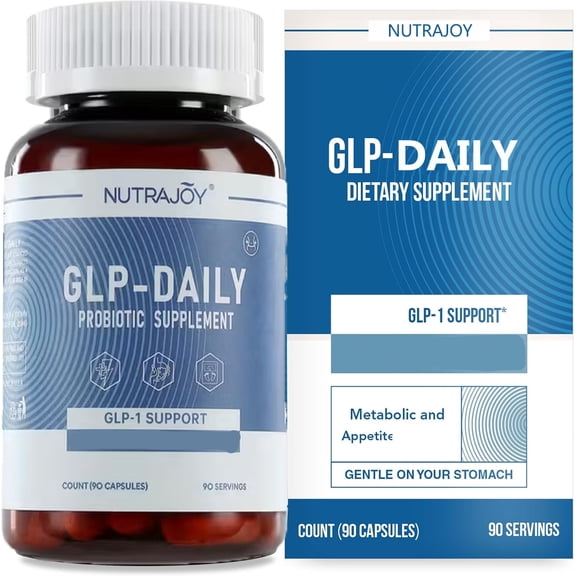 GLP-Daily 14-in-1 Probiotic & Herbal Support Supplement Digestive & Energy Balance Formula, 90 Capsules