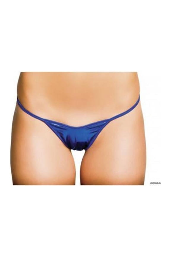 GLQ-Slvr-O-S Metallic G-String, Silver
