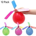 thumbnail image 1 of GLUAAE 12 Pcs Kids Balloon Helicopter Airplane，Balloon Powered Helicopter Flying Toy for Children's Day Gift Party Favor easter basket, stocking stuffer or birthday, 1 of 7