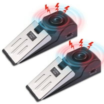 GLUAAE 2PCS Upgraded Wedge Door Stop Alarm with 120 dB - Great Gift for Traveling Residential Home Apartment Door Stopper Security Tools