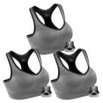 thumbnail image 1 of GLUAAE 3 Pack Women Racerback Sports Bras High Impact Workout Yoga Gym Activewear Fitness Bra - XL, 1 of 6