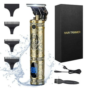 GLUAAE Advanced Electric Pro Li Hair Clippers - USB Rechargeable Hair Trimmer with LCD Display(Bronze)