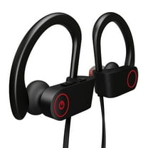 GLUAAE Bluetooth Headphones, Wireless Sports Earphones w/ Mic IPX7 Waterproof HD Stereo Sweatproof In Ear Earbuds for Gym Running Workout 8 Hour Battery Noise Cancelling Headsets