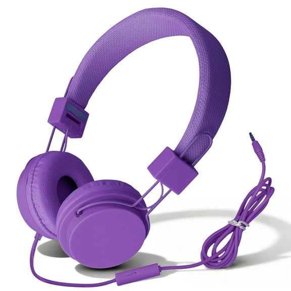 GLUAAE Kids Over-Ear Headphones, Purple