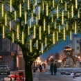 thumbnail image 1 of GLUAAE Meteor Shower Rain Lights, 10 Tubes 540 LED, Warm White Holiday Lighting, 1 of 8