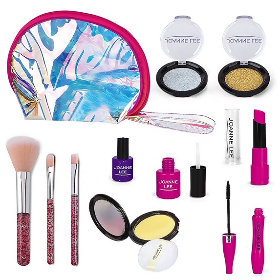SOMNR Pretend Play Makeup Set Kids Make Up kit Cosmetic Makeup Toy with Cosmetic Bag(Not Real Makeup)
