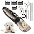 thumbnail image 1 of GLUAAE Rechargeable Dog Clippers, Low Noise Pet Shaver Dog Grooming Kit Cordless Professional Dog Hair Trimmer with Comb Scissors for Dogs Cats & Others, 1 of 8
