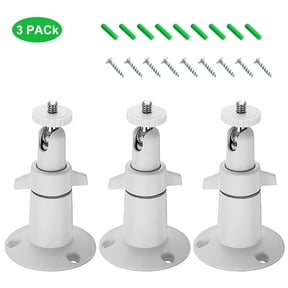 GLUAAE Security Camera Wall Mount(3 Pack), Adjustable Indoor/Outdoor Mount for Arlo, Arlo Pro, CCTV Camera and Other Compatible Models (White)