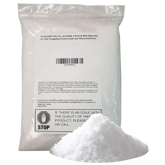 Naturejam Glucono Delta Lactone Powder 2 Pound Bulk Bag-GDL Or Tofu Coagulant Food Grade