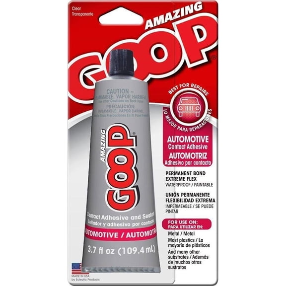 Eclectic Products Inc Goop Auto Glue Liquid - Fast Drying Adhesive - 8 Pack, 3.7 Oz