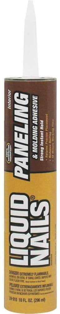 Macco Adhesives Liquid Panel Nail Glue - Waterproof, Beige - 10 fl oz, Pack Of 1