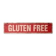 thumbnail image 1 of GLUTEN FREE Vintage Plastic Street Sign corn potatoes rice tapioca diet | Indoor/Outdoor |  24" Wide, 1 of 4