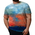 thumbnail image 1 of GLVSZ Big and Tall T-Shirts for Men Fashion Print Short Sleeve Crewneck Tees Summer Casual Loose Fit Cotton Stretch Breathable Basic Shirts, 1 of 5