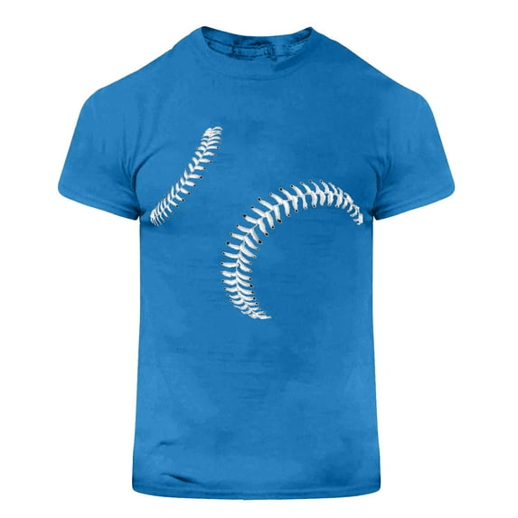 GLVSZ Mens Big and Tall T-Shirt Short Sleeve Gym Workout Sports Baseball Game Tee Loose Fit Crewneck Fashion Hipster Shirt
