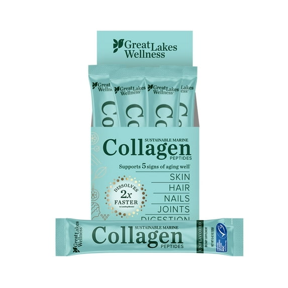 20ct Daily Marine Collagen Peptides Stick Pack, Unflavored (8.47oz)