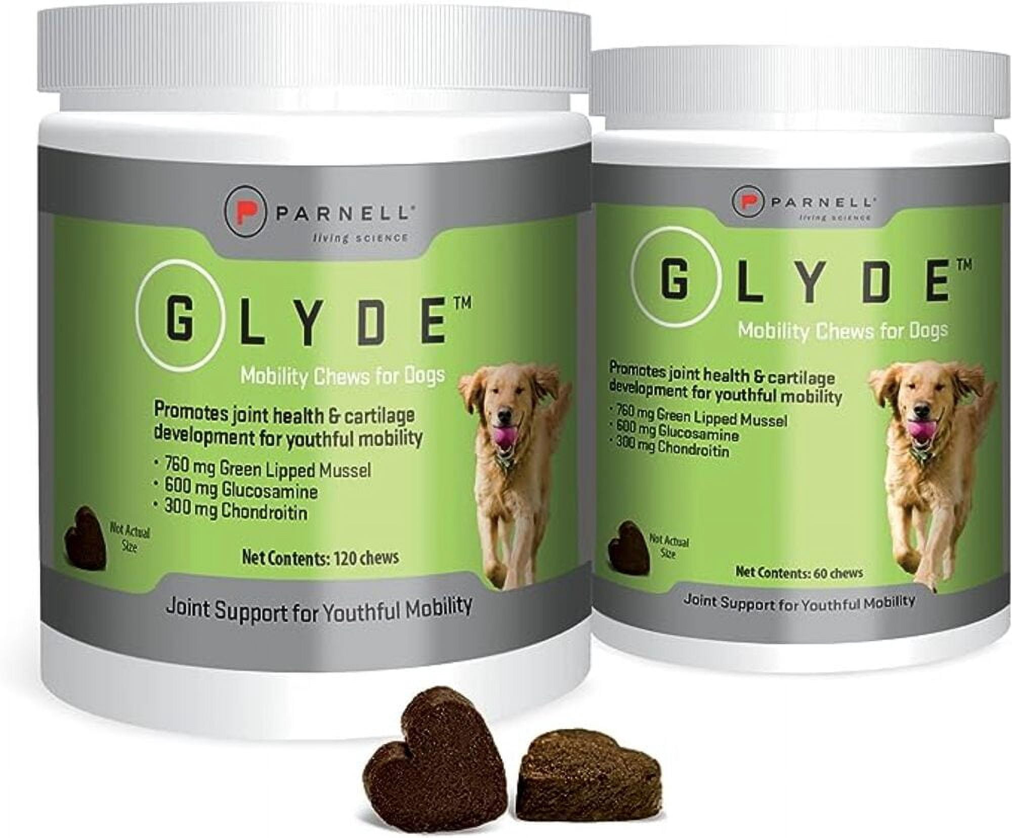 GLYDE Mobility Dog Chews, 120 Chews Glucosamine & Chondroitin