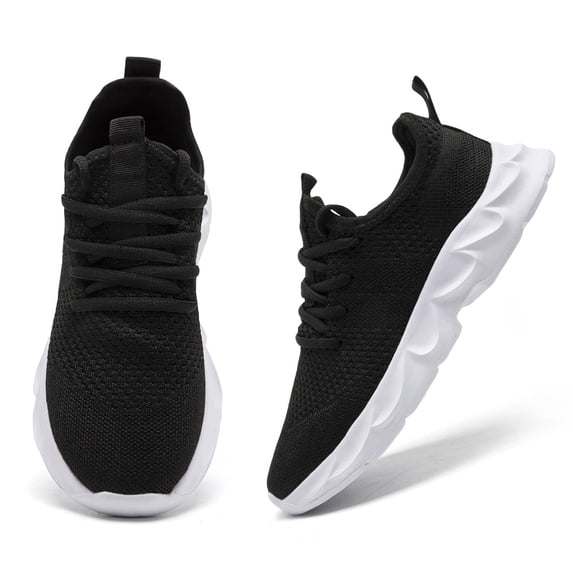 GLYGML Wave-Sole Sneakers Lightweight Breathable Athletic Shoes with Non-Slip Sole for Running and Daily Wear