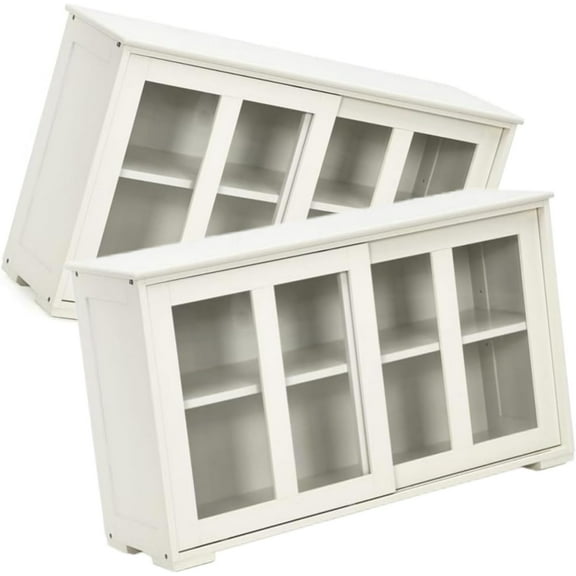 GLZ'HOME 42" Small Buffet Sideboards Cabinet with Sliding Wooden Door Home Furniture