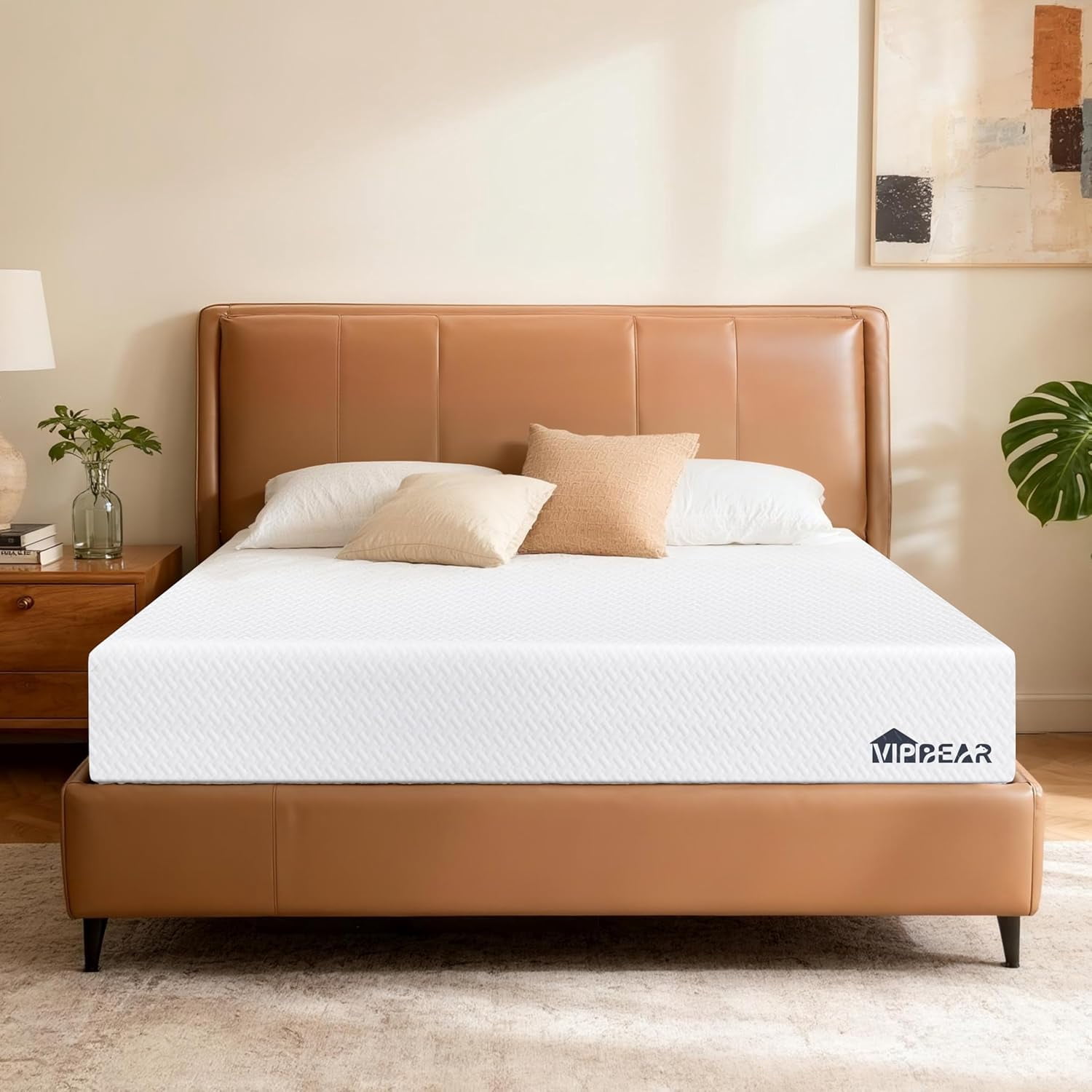 GLZ'HOME Full Size 8 Inch Gel Top Memory Foam Mattress, Medium Firm, Vacuum Compressed for Kids' Rooms, Dormitories, RVs & Bunk Beds, Breathable for Cooler Sleep