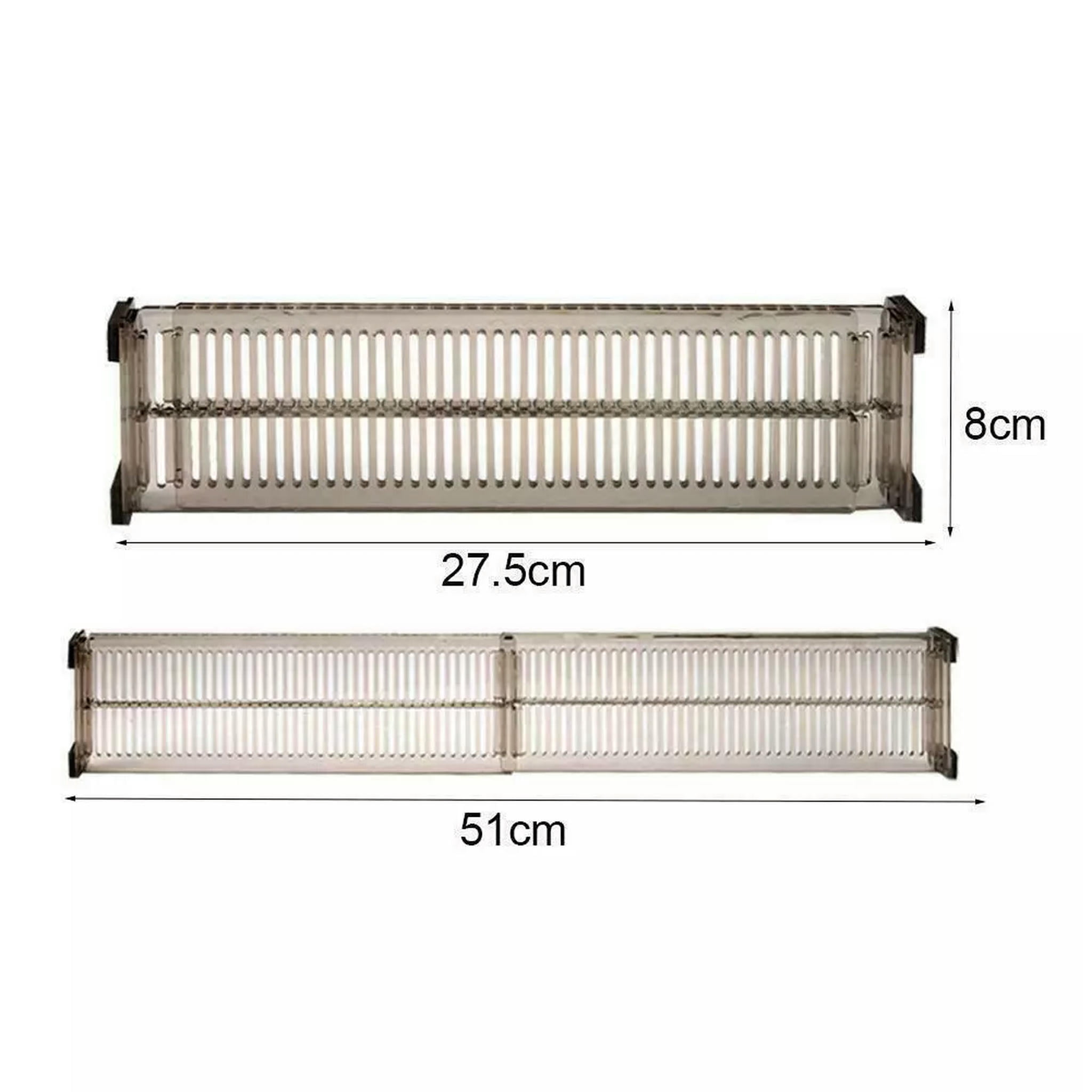 2 Divisori Estraibili Per Cassetti Vivitar - Antigraffio, Per Organizzare Vestiti E Utensili, 27.5 Cm
