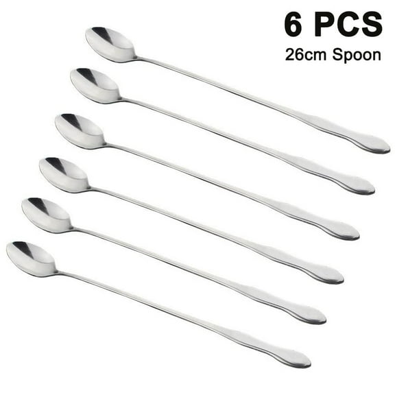 GLiving Glossy Smooth Stainless Steel Coffee Spoon (6 Count)